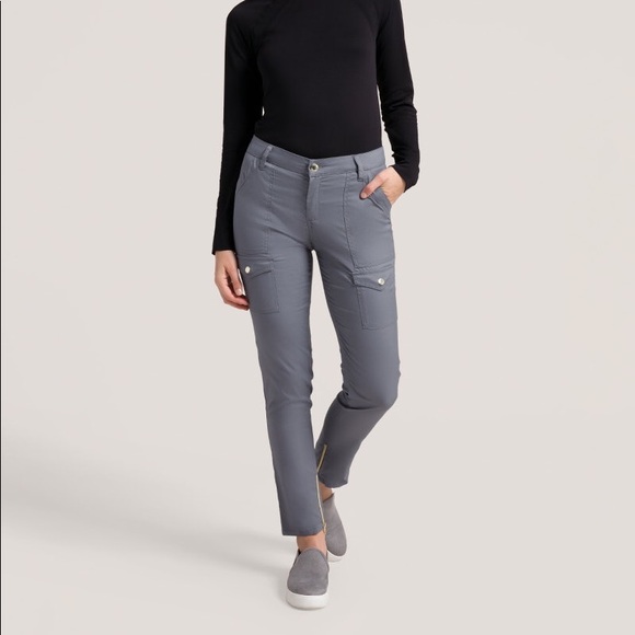 skinny cargo scrub pants